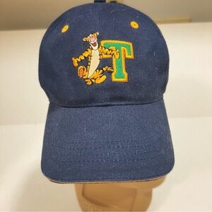 Vintage Disney Navy Bleu Tiger Strap Back Kids  Hat